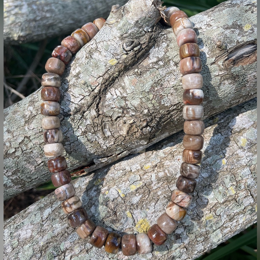 Jay King Southwest Cream Mauve Jasper Necklace